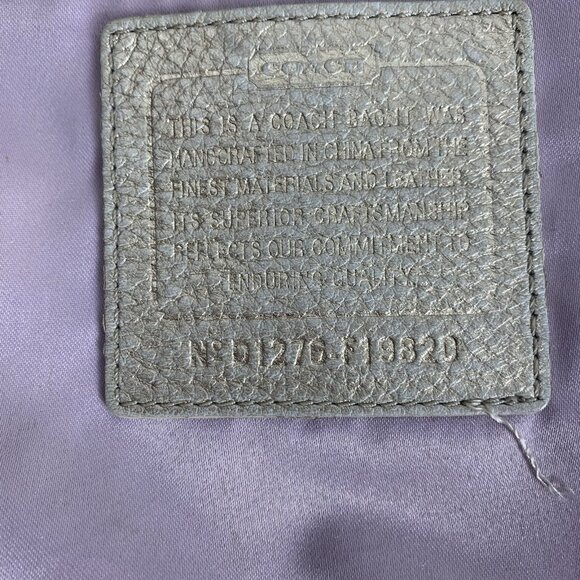 Coach Optic Metallic Signature Chain Crossbody Cream Gold Purse F19820 Hang Tag - Picture 16 of 16